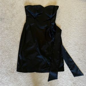 Reiss Black Cocktail Dress Strapless Size Large